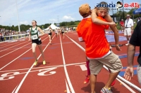 Race after race teenager crosses finish line then collapses