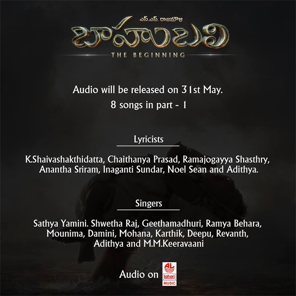 Bahubali Audio Singers and Lyricists list-02