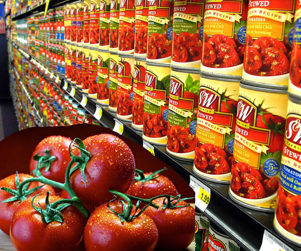 cancer patients | డబ్బాల్లో నిల్వవుండే టమోటాలు (Canned Tomatoes) | the food items causing cancer | Photo of 0