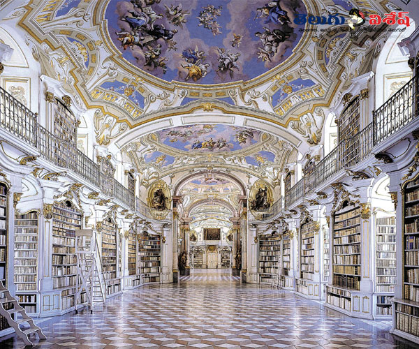 Beautiful Libraries list | worlds Beautiful Libraries | Photo of 0 | అడ్మాంట్ అబ్బే లైబ్రరీ (ADMONT ABBEY LIBRARY)