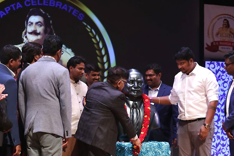 Allu Aravind Unveils SV Ranga Rao Statue