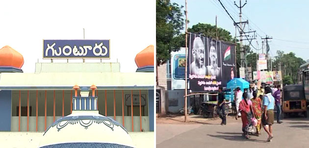 Shocking Jagan with Mahatma Gandhi in Flex Boards