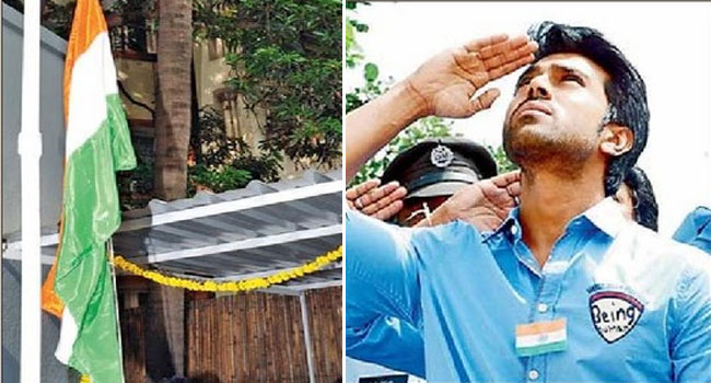 Ramcharan And Allu Arjun Celebrates Independence Day