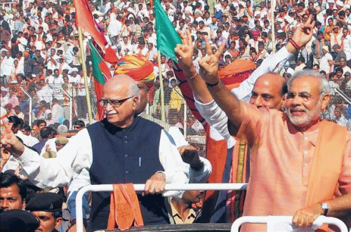 bjp secures early lead 