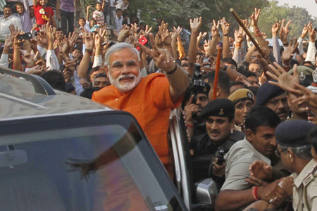 Narendra Modi set for record third term in Gujarat