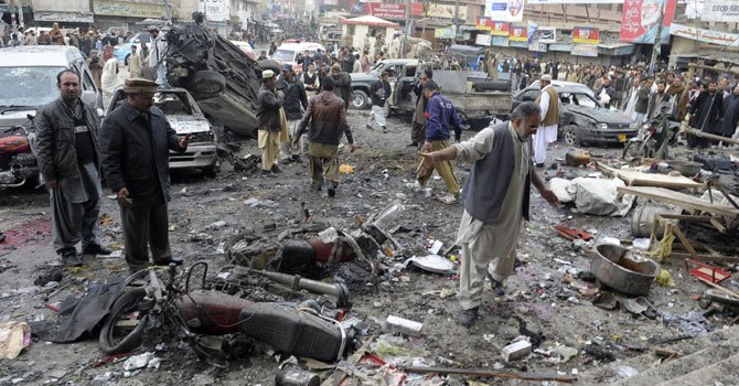 bomb blast rocks pakistans quetta city; 69 dead, 200 injured