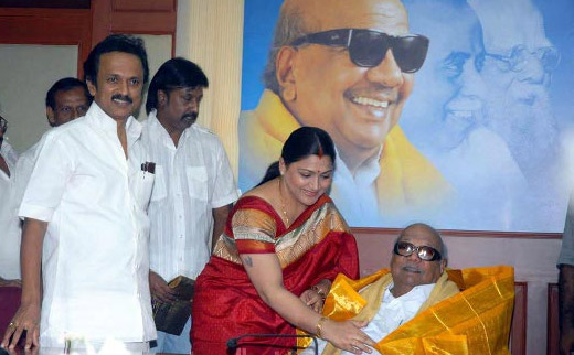 karunanidhi third wife khushboo ?