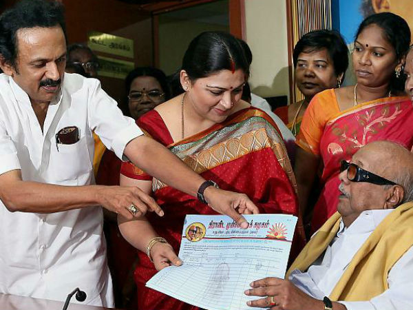 karunanidhi third wife khushboo ?
