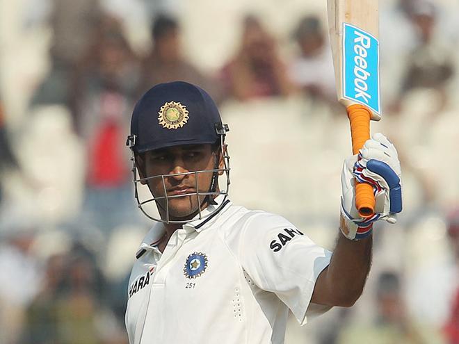 michael vaughn lauds ms dhoni on double-century