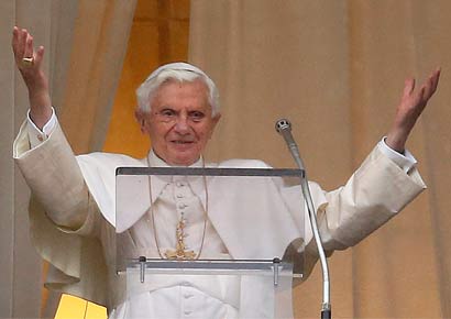 pope benedict says he is stepping down as god had told him to go