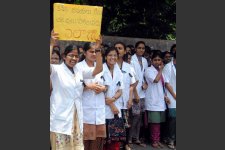  Junior Doctors strike in Osmania university