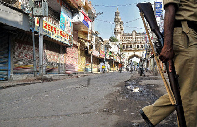 hyderabad old city gun fire