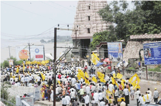 Mandapeta People serious on Balakrishna