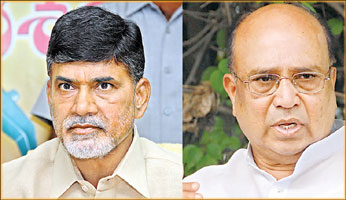 Naidu, Shankar exchange pleasantries in Assembly 
