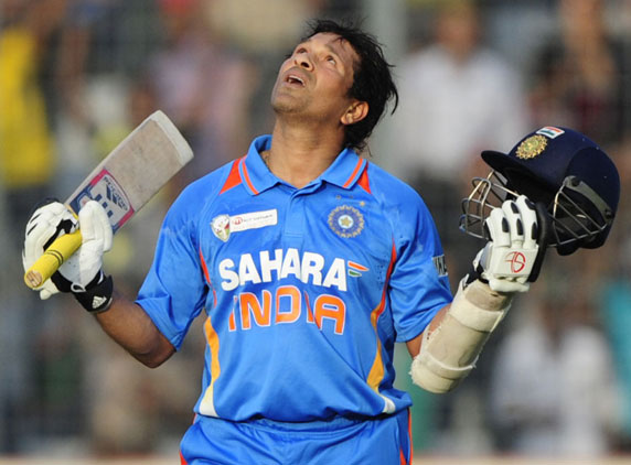 Sachin Tendulkar hits a century of tons 