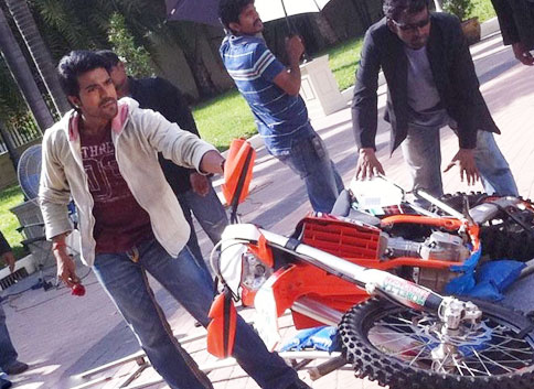 Ram Charans Racha Movie Working Stills 