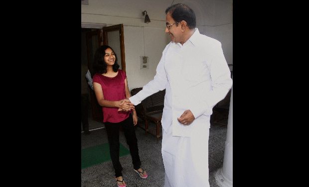 minister chidambaram  granddaughter sentiment