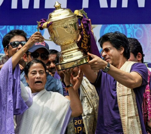 Mamata Banerjee makes IPL champions dance to her tunes
