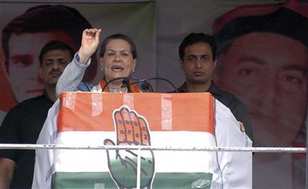 sonia gandhi fired on political parties