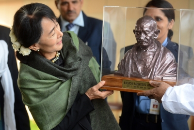 Mahatma Gandhi would have stood by us: Aung San Suu Kyi 