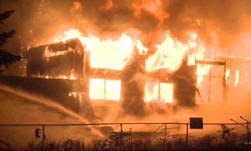 Newly built gurdwara building in US catches fire