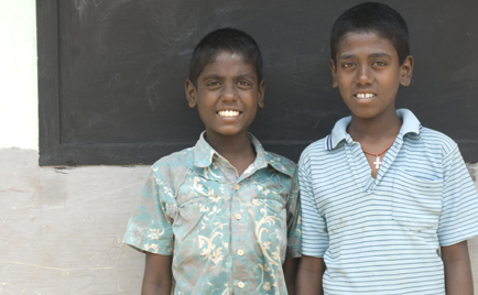 two students on school in tamilnadu