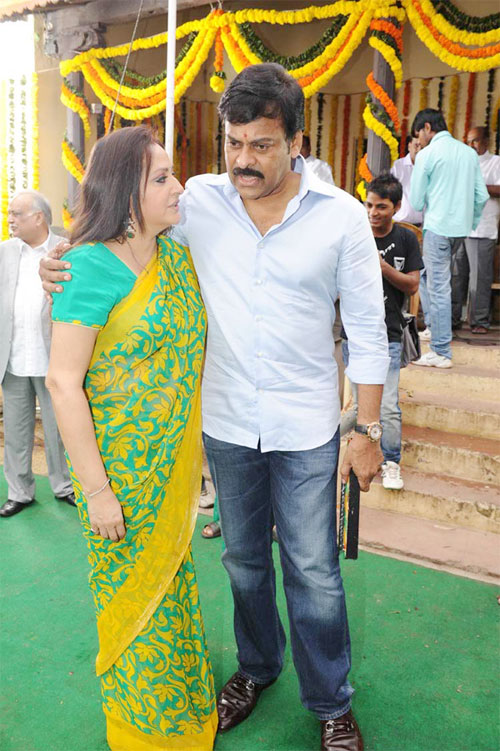 Chiranjeevi at Jayaprada New film Opening 