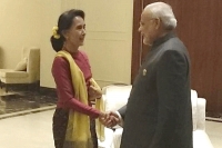 Modi meets pro democracy icon aung san suu kyi