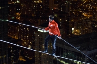 Nik wallenda conquers chicago skyline