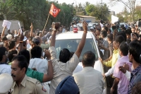 Protest on firing at govind pansare in maharastra