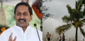 Cm kiran visits flood hit srikakulam district