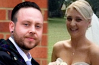 Bride badly beaten by her new husband