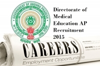 Directorate of medical education notification recruitment jobs apvvp service