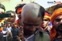 Bajrang dal activists shaved a man s head and paraded him on a donkey