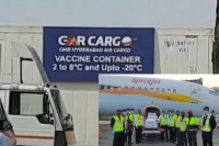 First consignment of covid vaccines land in hyderabad amid prayers hopes