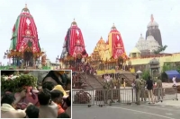 Chariots of lord jagannath lord balabhadra devi subhadra reach gundicha temple