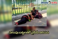 Ycp mla roja fallen in a swoon at ap assembly out side