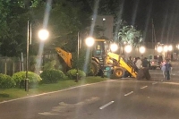 Demolition of praja vedika