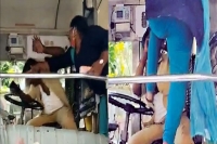 Woman attacks rtc driver in vijayawada video goes viral