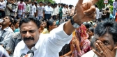 Byreddy rajasekhara reddy attacked vehicle damaged