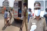 Watch tamil nadu cops put lockdown violators in ambulance with fake covid 19 patient