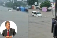 Anand mahindra is surprised at bolero s water wading potential in heavy rains