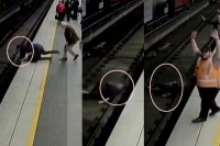 Australian man faints falls on to tracks as train comes in