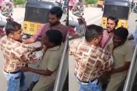 Tsrtc driver assaulted by auto rickshaw driver at nmdc bus stop in hyderabad