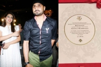 Harbhajan singh and geeta basra s royal wedding card