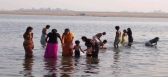 Saraswati pushkarams at kaleswaram karimanagar dist