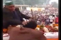 Viral video in up a bjp mla a slap and then a clarification
