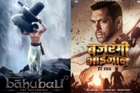 Baahubali breaking box office records followed by bajrangi bhaijaan