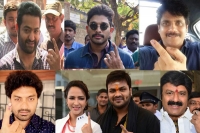 Hero mahesh babu tweet on voting in ghmc elections and many telugu cinema stars cast their vote
