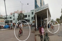 Nizamabad district collector sudden visit to govt hospital as common man